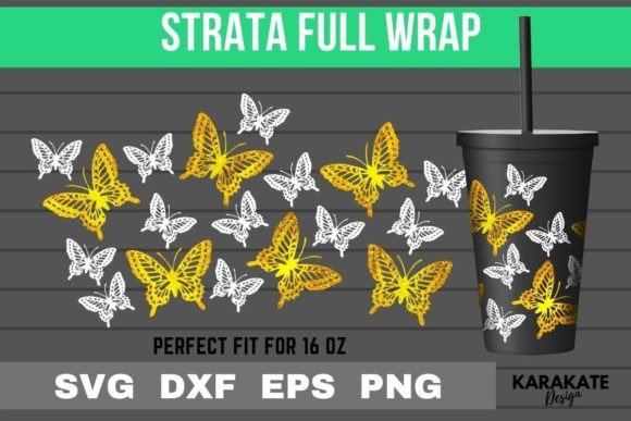 Big Butterfly 16 Oz Strata Cup Wrap SVG: Graphics & Crafts Review