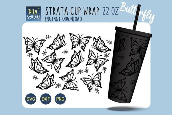 Butterfly Strata Cup 22oz SVG Png Cricut Review