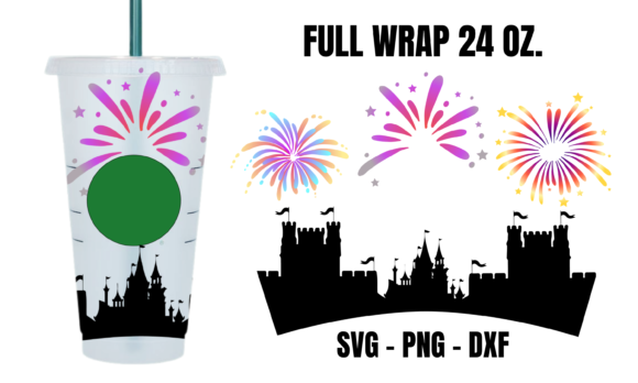 Castle Fireworks2 Cup Wrap SVG: Graphics & Crafts Review