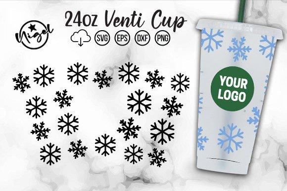 Christmas Snow Floke Wrap SVG: Graphics & Crafts