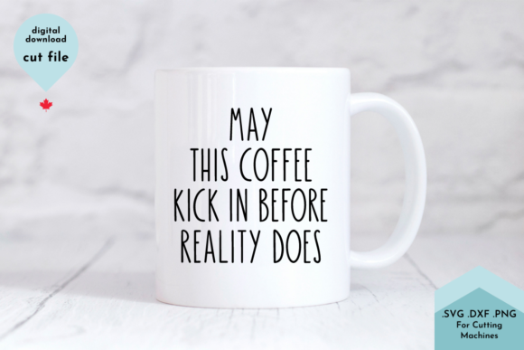 Coffee Cup Quote SVG Cut File: Graphics for Crafts & Local Branding