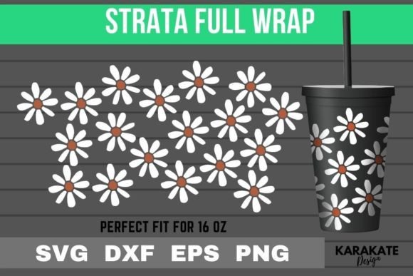 Daisy Flower Cup Wrap SVG — Graphics & Crafts Review