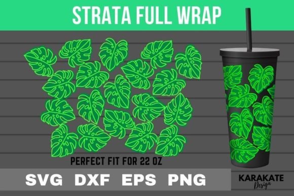 Monstera, 22 Oz Strata Cup Wrap SVG: A Designer's Review