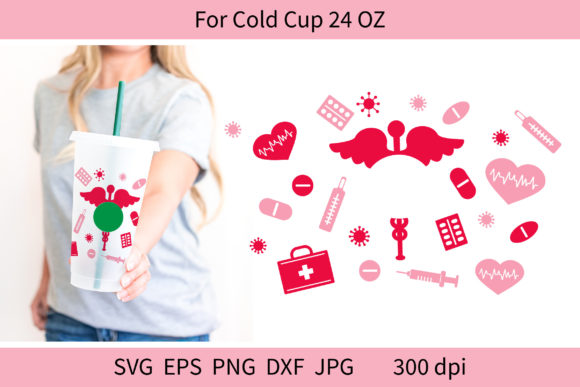 Nursing Starbucks Cold Cup Wrap SVG: Graphics & Crafts Review