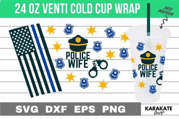 Police Wife Venti Cup SVG: Graphics & Crafts Review