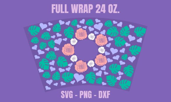 Rose Hearts Starbucks Cup Wrap SVG: A Crafts & Graphics Review