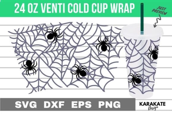 Spider Web, 24 Oz Venti Cup Wrap SVG: A Designer Review