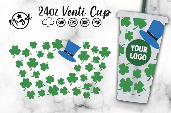St. Patrick’s Day Cold Cup Wrap SVG for Graphics & Crafts