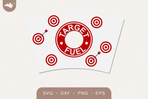Target Fuel Cup Wrap Svg for Graphics and Crafts
