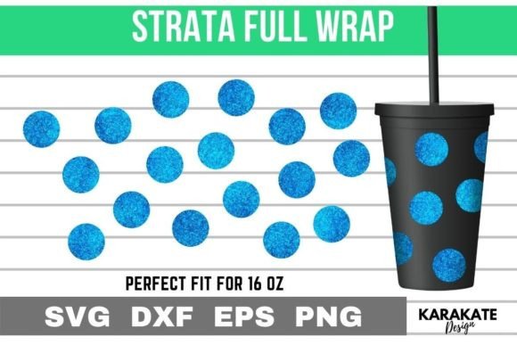 The Dots, 16 Oz Strata Cup Wrap SVG: Graphics for Crafts